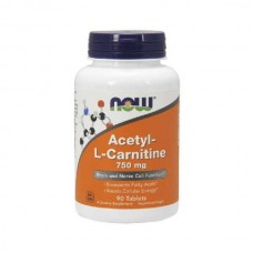 NOW Acetyl-L-Carnitine 750mg 90 таблеток