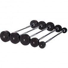 НАБОР ПРЯМЫХ ШТАНГ PROFI-FIT, 35-55 КГ, ШАГ 5 КГ. (КОМПЛ. 5ШТ)